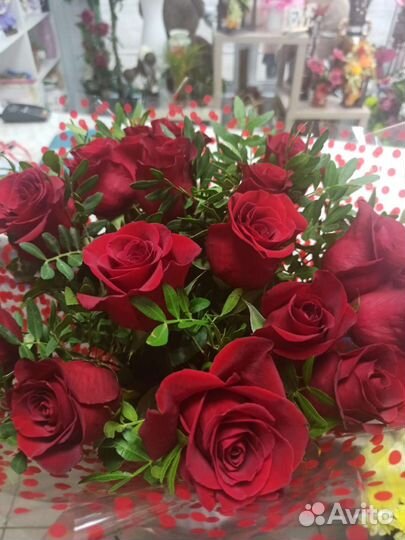 Цветы розы букет