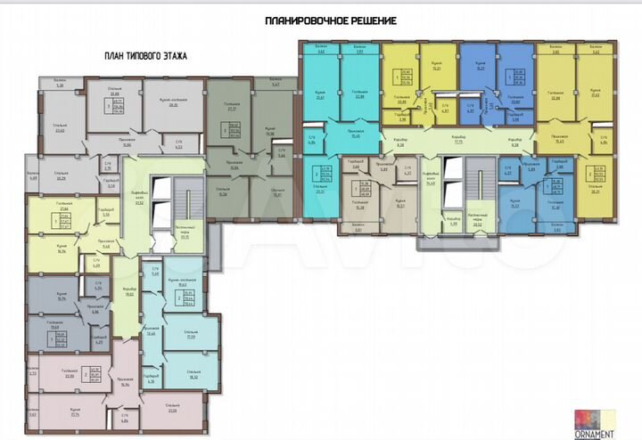 1-к. квартира, 52,3 м², 6/10 эт.