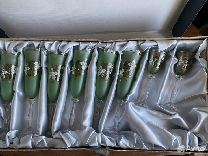 Фужеры бокалы богемия