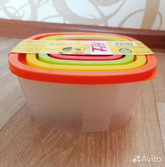 Контейнеры пищевые пластиковые набором