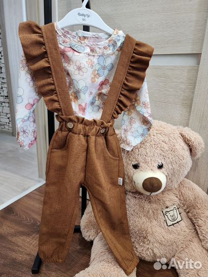 Блуза и полукомбинезон детский