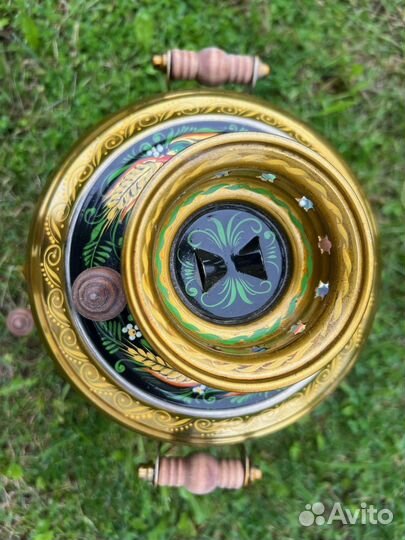 Самовар электрический 3л. с росписью форма 