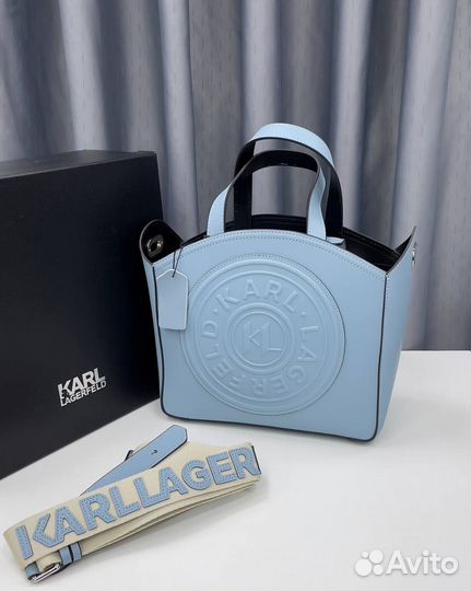 Новая женская сумка Karl Lagerfeld голубая