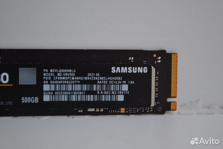 SSD Samsung 980 M2 500 гб