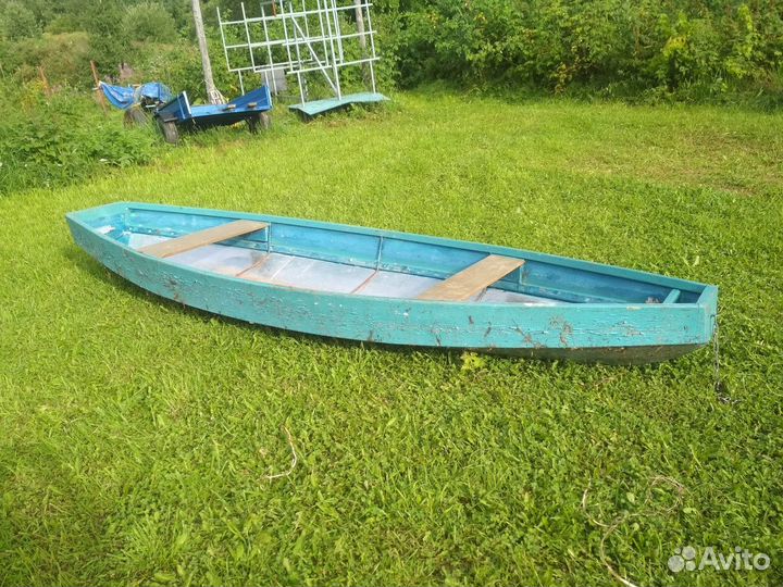 Продам лодку, дерево+оцинковка