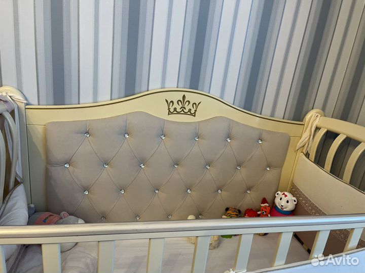 Детская кроватка трансформер для принцессы