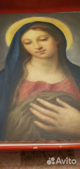 Фарфоровая картина Madonna (Богоматерь) редкость