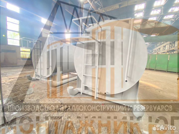 Резервуар Горизонтальный Стальной ргсп-139 м3