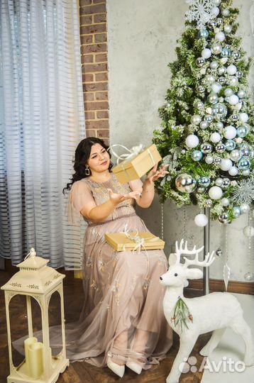 Вечернее платье в пол 52 р-р