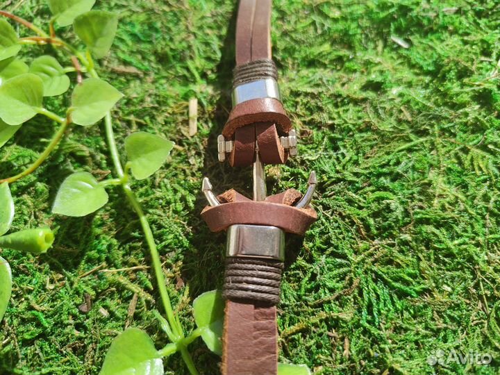 Браслет морской браслет женский, мужской кожаный