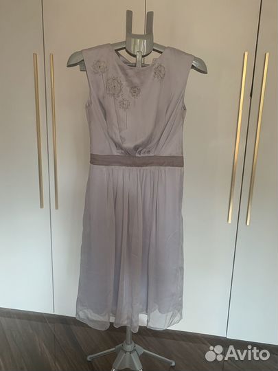 Шелковое платье нежного цвета