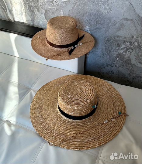 Соломенная шляпа канотье