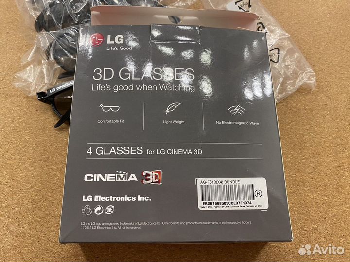 LG 3d очки