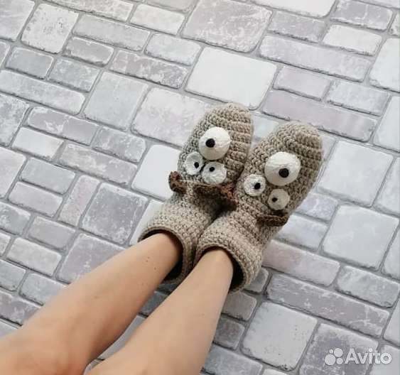 Носотапки) вязанные, ручная работа