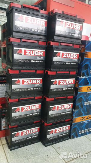 Аккумулятор Zubr 60 Ah 600A