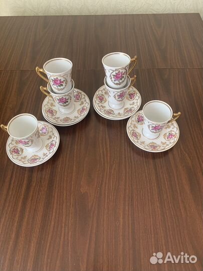 Meissen фарфор (кофейный набор 6 персон)