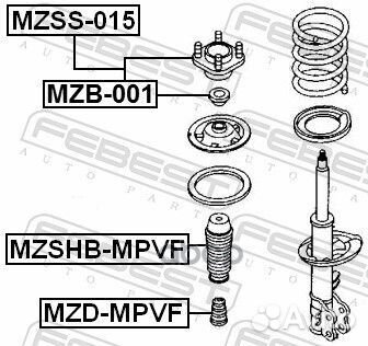 Опора переднего амортизатора ремкомплект mzss015