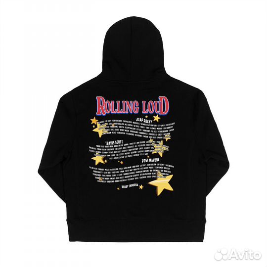 Revenge Rolling Loud Hoodie Black оригинал