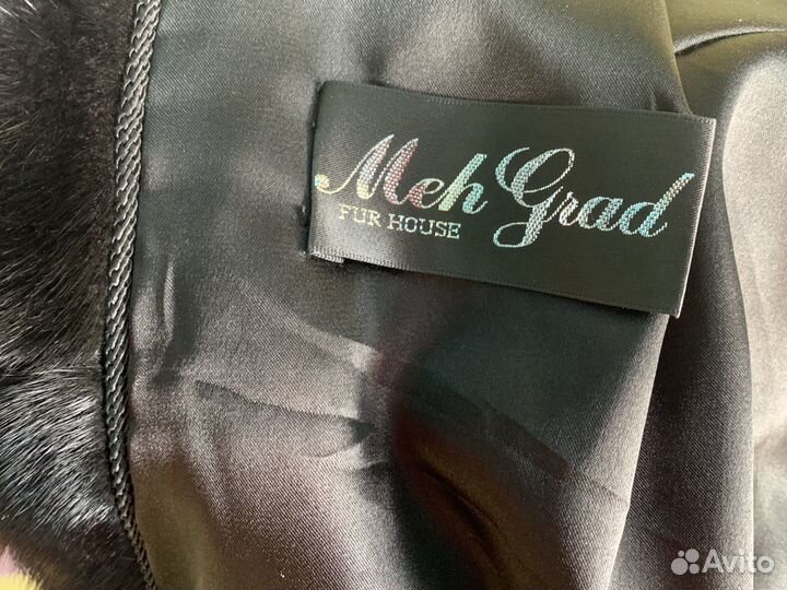 Шуба норковая с капюшоном