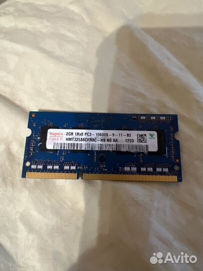 Оперативная память для ноутбука ddr3 2gb hynix