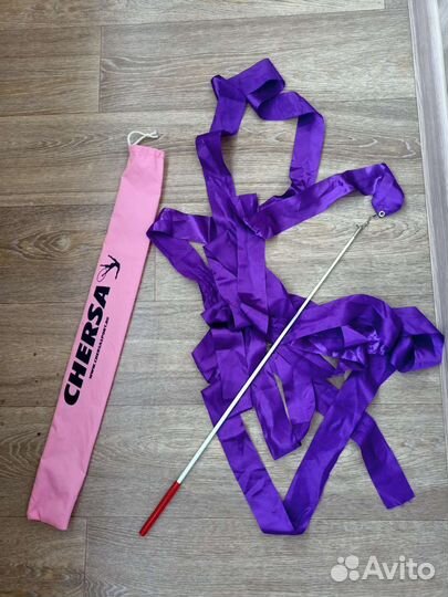 Гимнастическая лента с палочкой