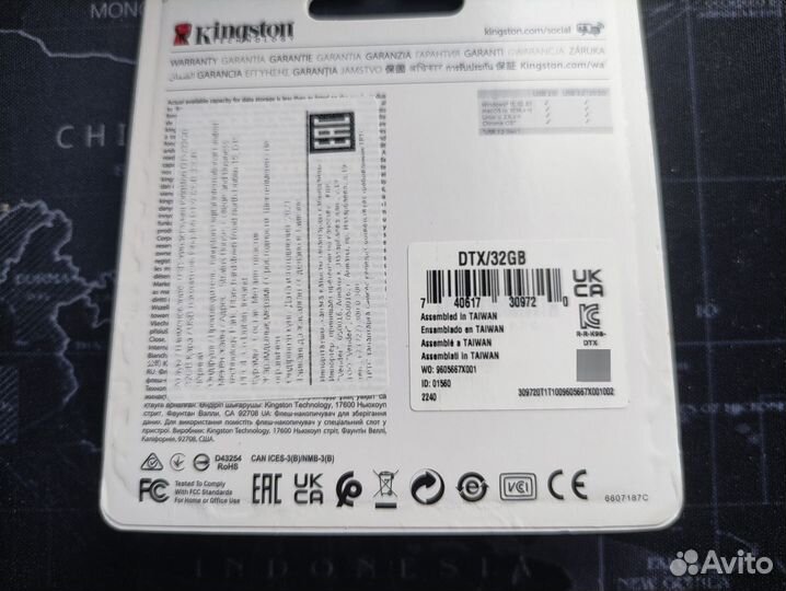 Новая USB 3.2 Gen Kingston 32Gb