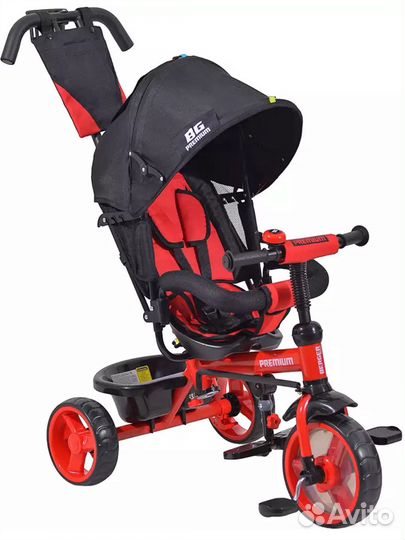 Велосипед трехколесный с родительской ручкой