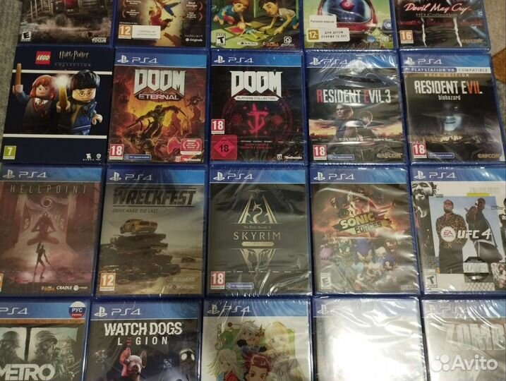 Игры в заводской упаковке ps4, ps5