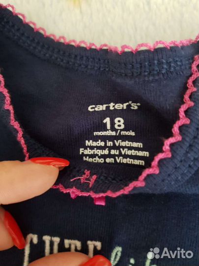 Боди Carter's 18m для девочки