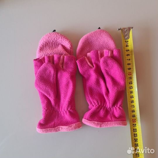 Перчатки-варежки с откидным верхом