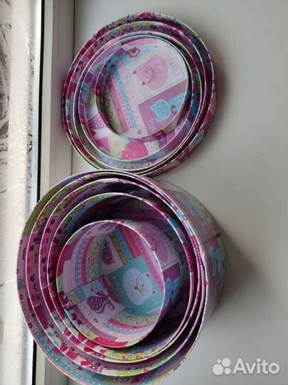 Набор круглых коробок 5 шт