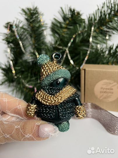 Елочные игрушки из эпоксидной смолы