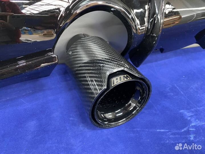 Диффузор перфоманс для BMW F32 с насадками карбон
