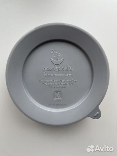 Силиконовая тарелка детская Green Sprouts