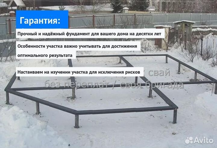 Монтаж Винтовых сваи