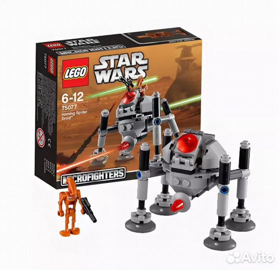 Lego Star Wars 75077 Самонаводящийся дроид-паук