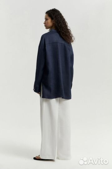 Рубашка изо льна lime