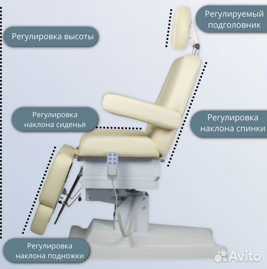 Педикюрное кресло 3 мотора Сириус-10