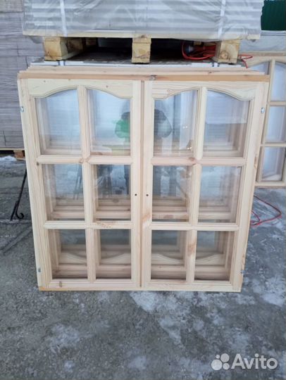Верандная рама деревянная 1200х1200х50 со стеклом