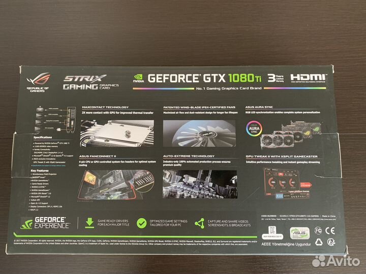 Asus GeForce GTX 1080 Ti Strix Gaming 11Gb