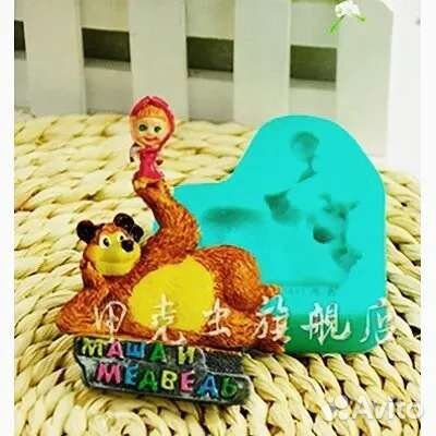 Кондитерам молды 3D силикон Маша и Медведь и др