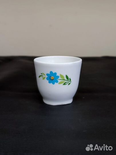 Стопка фарфоровая Синий цветок Дулёво 30 мл