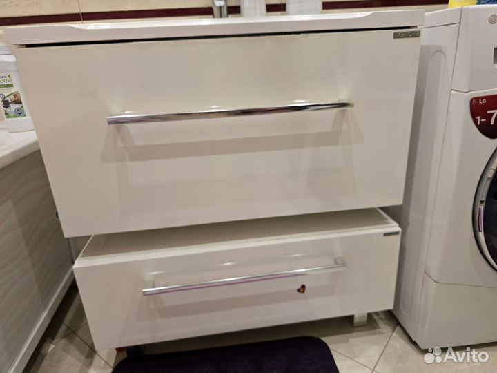 Раковина с тумбой 80 см бу