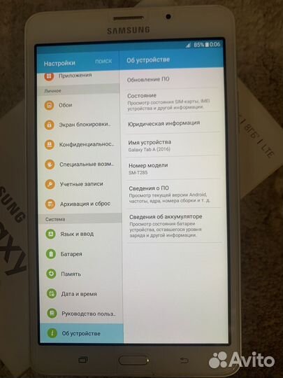 Планшет samsung galaxy tab a6