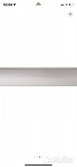 Плинтус для столешницы 3.05 м алюминий цвет серый