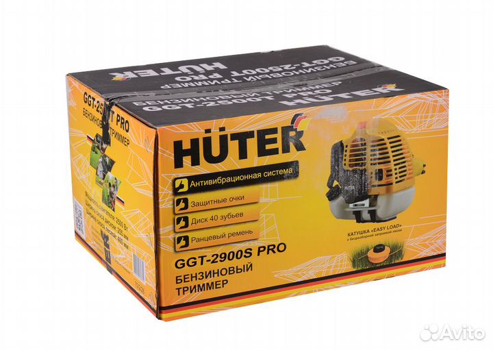 Бензиновый триммер GGT-2900S PRO Huter хутер