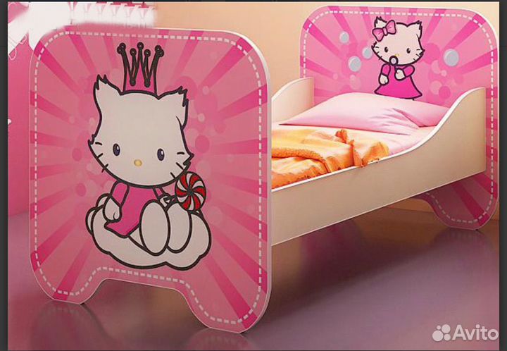 Детская кровать Hello Kitty