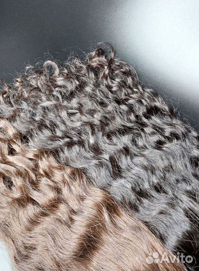 Волосы для наращивания Exclusive в срезе, кудри