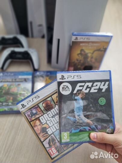 Ps5 с дисководом+игры