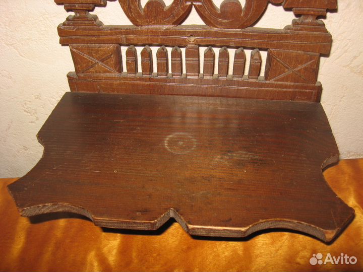 Полочка антиквариат резьба дерево